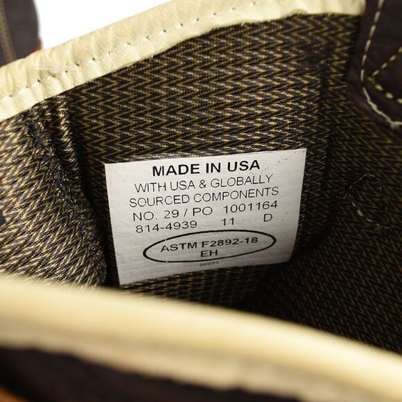 Thorogood Mens Brown White Leather Pull-On Waterproof Work Boots 11 - Picture 4 of 5